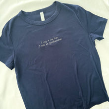 Load image into Gallery viewer, Cry A Lot Embroidered Baby Tee (multiple colors)