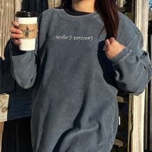 Load image into Gallery viewer, Ribbed Taylor's Version Oversized Crewneck