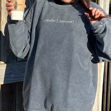 Load image into Gallery viewer, Ribbed Taylor's Version Oversized Crewneck