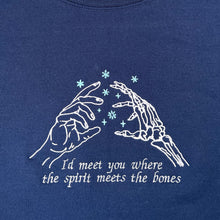 Load image into Gallery viewer, Ivy Embroidered Crewneck (Navy Blue)