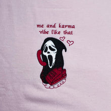 Load image into Gallery viewer, Karma and Me Embroidered Crewneck