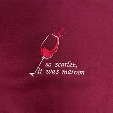 Load image into Gallery viewer, Maroon Embroidered Crewneck