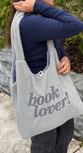 Load image into Gallery viewer, Book Lover Fuzzy Tote (Grey)
