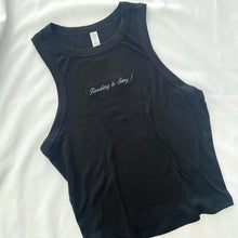 Load image into Gallery viewer, Reading is Sexy Embroidered Crop Tank
